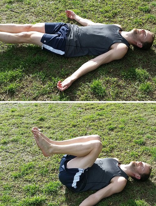 Lying Knee Tuck