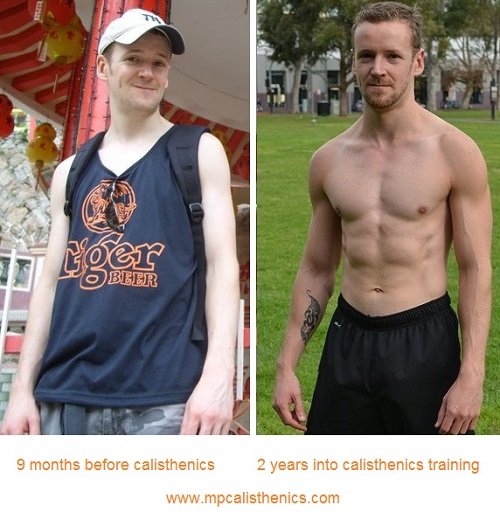 Calisthenics Before and After Dave Mace