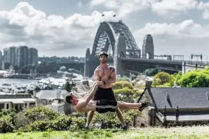 Dave and Nathan Front Lever Sydney